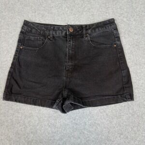 Forever 21 Womens Black High Rise Denim Shorts Size 28